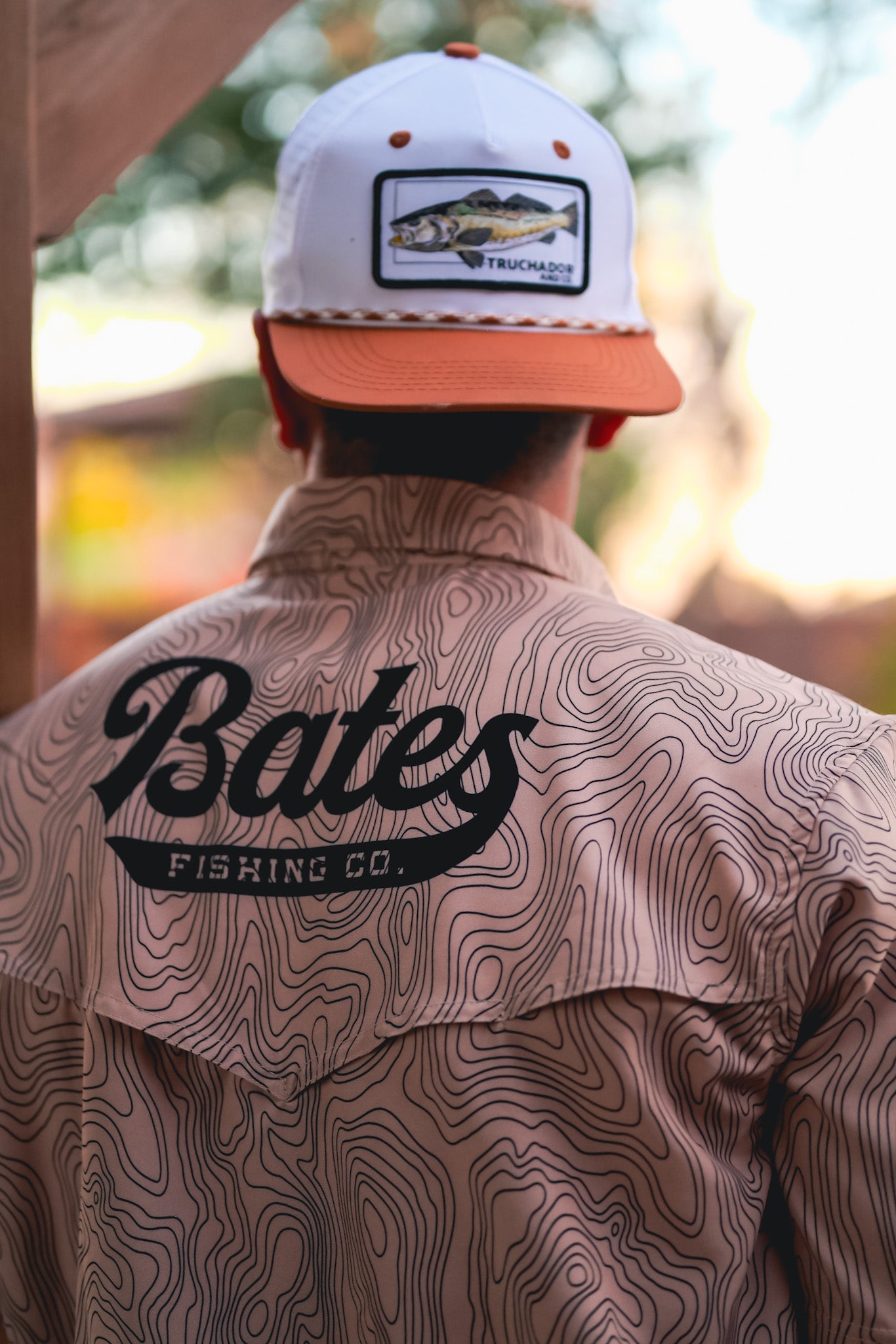 Bates Fishign Bates Fishing X Truchador Lucky fishing shirt ( Tan ) – Bates Fishing Co.