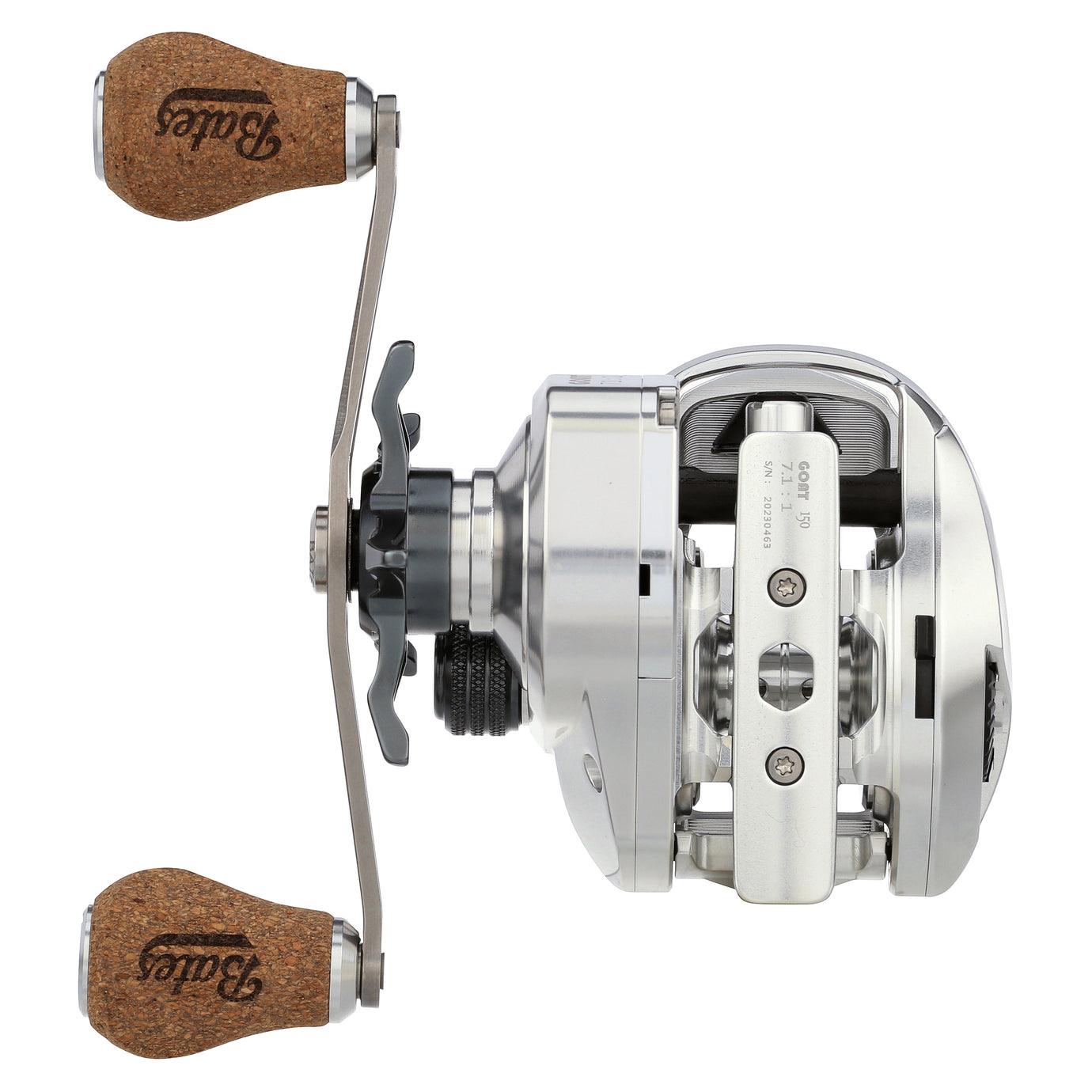 Baitcasting Reel THE GOAT 6.3:1 - Anodized Clear Bates Fishing Co. Baitcasting Reel THE GOAT 6.3:1 - Anodized Clear Bates Fishing Co.